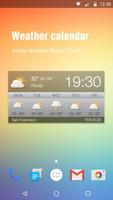 Wettervorhersage Widget Plakat