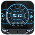 3 Day Clock Forecast Widget icono