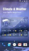Wettervorhersage Widget Plakat