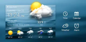 Daily weather forecast widget app