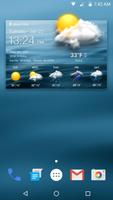 Daily weather forecast widget app poster