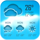 Free weather forecast app& widget آئیکن