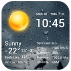 Desktop Weather Clock Widget Zeichen