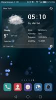 Desktop Weather Clock Widget 스크린샷 1