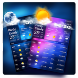 Wettervorhersage Widget Zeichen