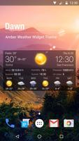Wettervorhersage Widget Plakat