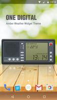 Wettervorhersage Widget Plakat