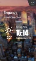 Live weather & Clock Widget постер