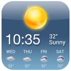 OS Style Daily live weather forecast icon