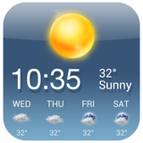 OS Style Daily live weather forecast icon