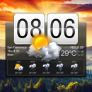 Live digital météo& clock widget APK