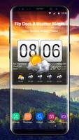 Flip Clock & Weather Widget penulis hantaran