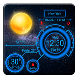 Wettervorhersage Widget Zeichen