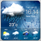 Daily weather forecast widget icon