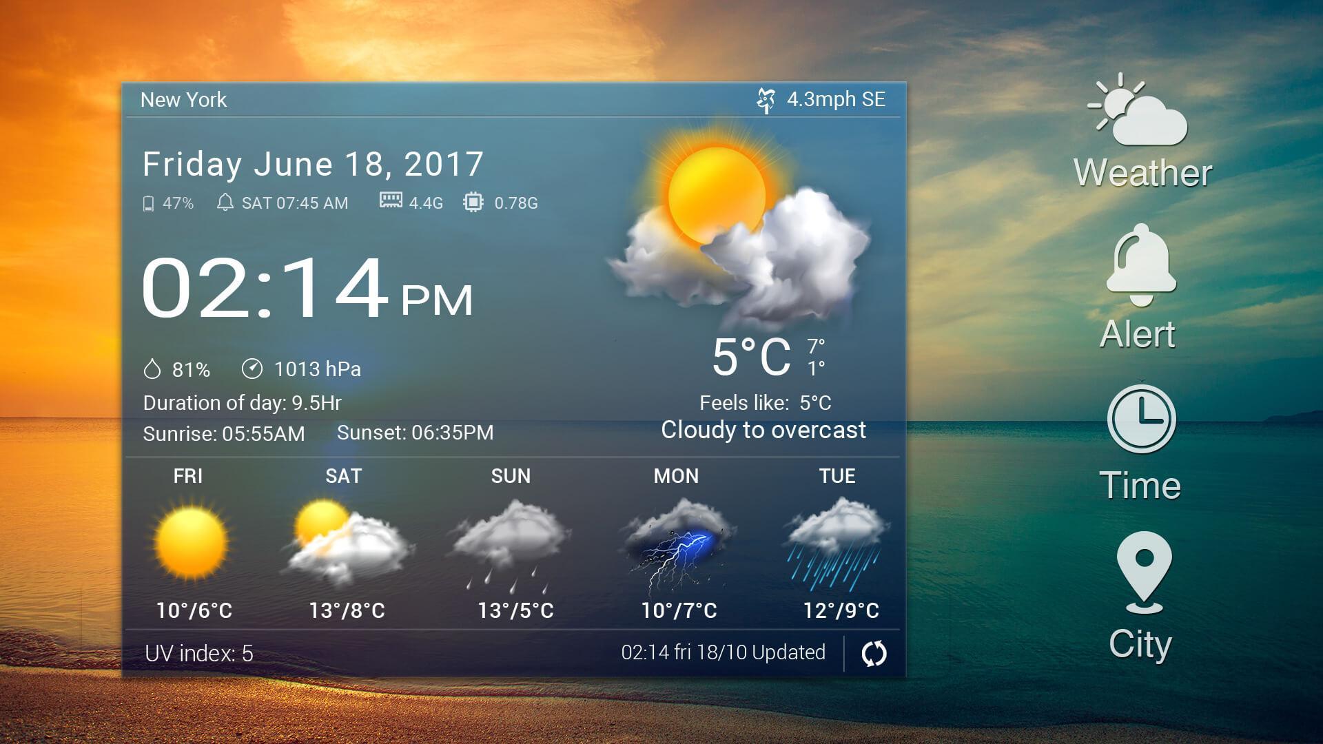 Daily weather forecast widget☂ for Android - APK Download