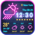 Widget de prévision météo icône