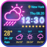 Sense Flip clock weather forecast ikon