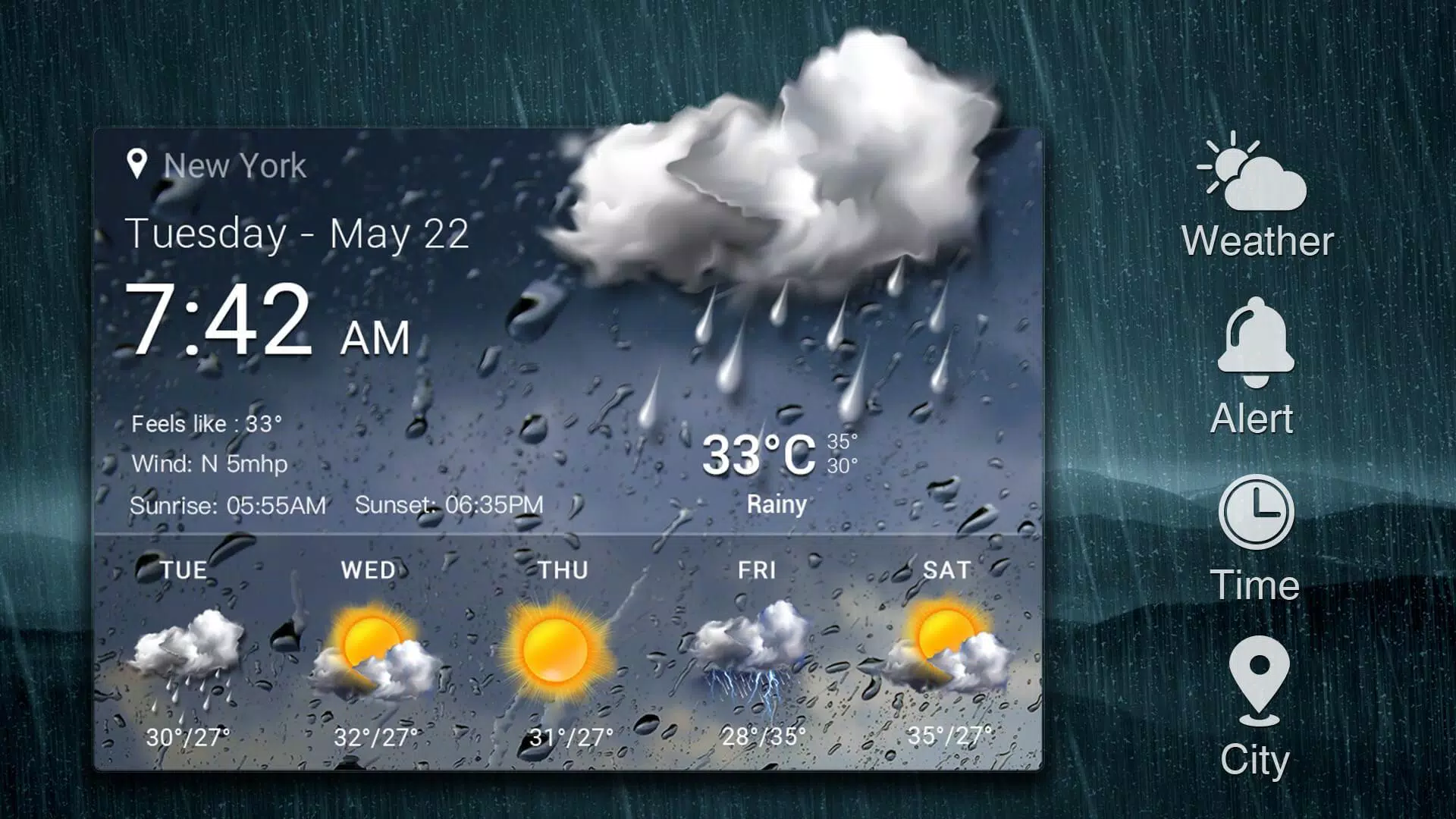 Tải xuống APK hình nền dự báo thời tiết cho Android