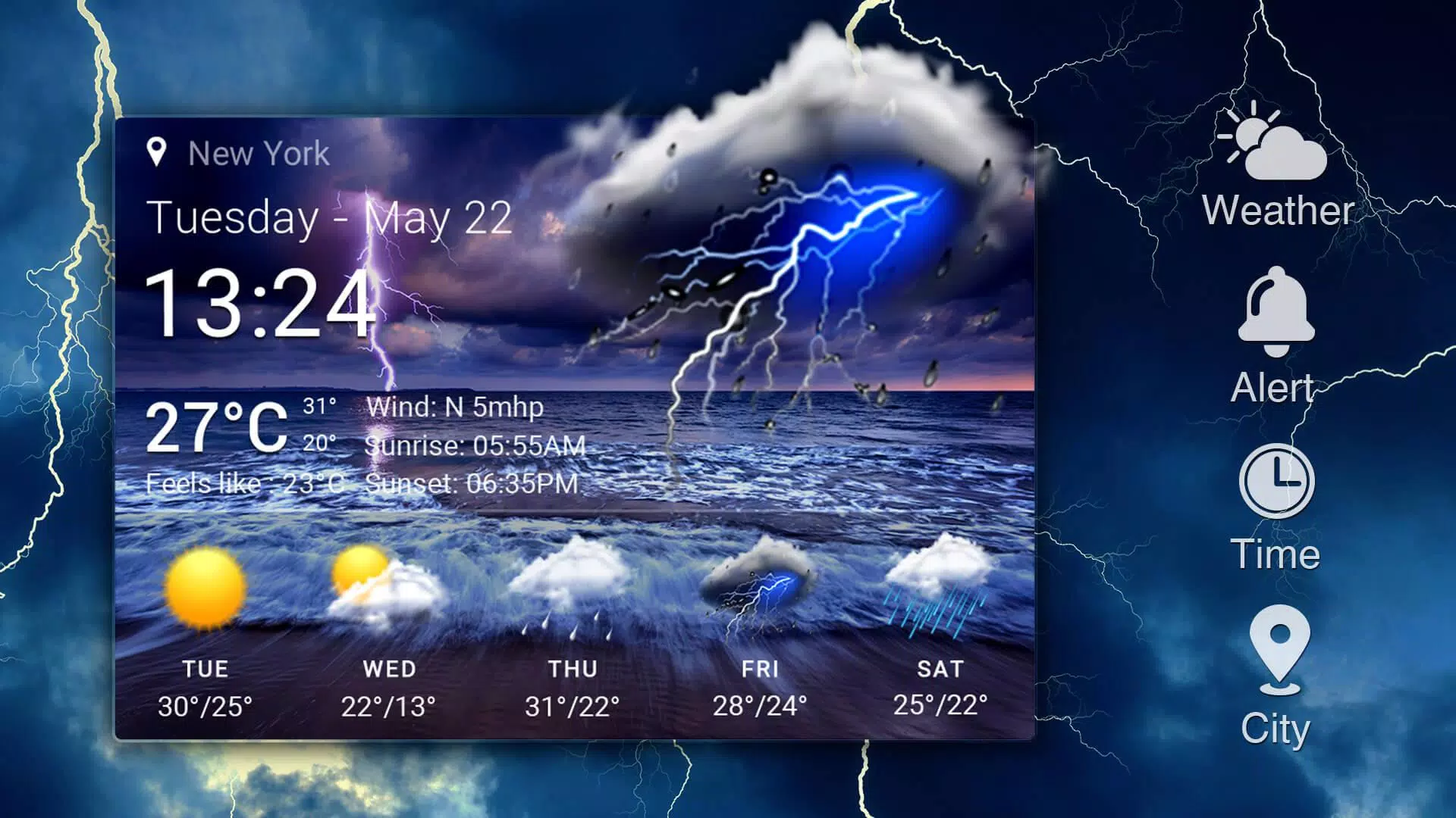 Tải xuống APK hình nền dự báo thời tiết cho Android