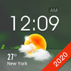 Home screen clock and weather,world weather radar ikon