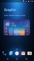 Wettervorhersage Widget Plakat