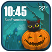 Halloween Pumpkin Ghost widget