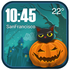 widget météo date et horloge icône