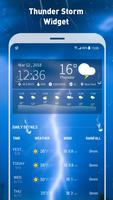 7-Tage Wettervorhersage und Tagestemperatur Plakat