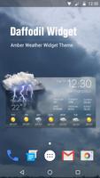 Wettervorhersage Widget Plakat