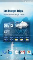 Wettervorhersage Widget Plakat