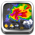 Radar meteorológico e clima global ícone