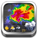 Icona Radar meteorologico e tempo globale