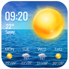 Widget de pronóstico del tiempo icono