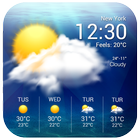 Widget de prévision météo icône