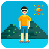 Pixel style weather widget simgesi
