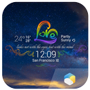 Rainbow Love theme widget APK