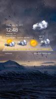 Wettervorhersage Widget Plakat