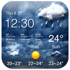 Wettervorhersage Widget Zeichen