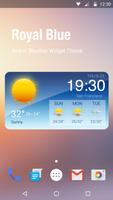 Wettervorhersage Widget Plakat