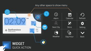 Minimalism weather clock wid скриншот 3