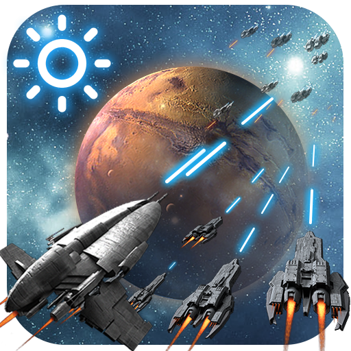 3D Space Fighting Clock Widget