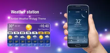 Widget de previsão do tempo