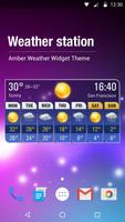 Wettervorhersage Widget Plakat