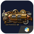 Steampunk Style Weather Widget icône