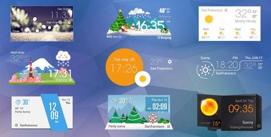 Steampunk Style Weather Widget скриншот 3