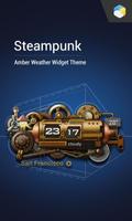 Steampunk Style Weather Widget постер