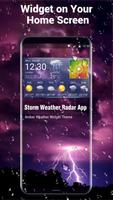 Wettervorhersage Widget Plakat