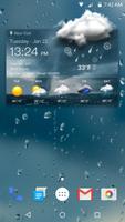 Wettervorhersage Widget Plakat