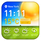 Widget de prévision météo icône