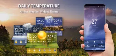 Temperature & Weather Forecast Widget